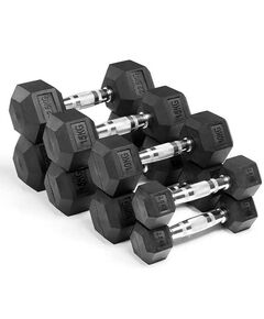 Гантельный ряд Gymmaster ANA-101 от 1 до 10 кг (10 пар) шаг 1 кг фотографии