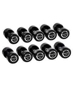 Гантельный ряд профессиональный PROFI-FIT 27,5-37,5 кг (шаг 2,5 кг, 5 пар) фотографии