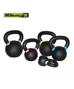 Гиря MD Buddy MD2219 железная, с цветными кольцами, 24 кг фотографии