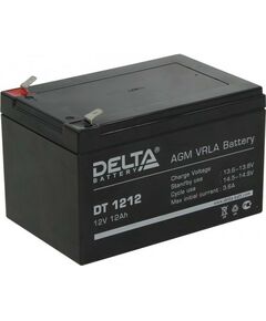 Купить Аккумулятор Delta DT 1212 12V, 12Ah, для слаботочных систем, черный в интернет-магазине Irkshop.ru