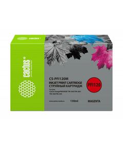 Для Canon (совместимые): Картридж струйный Cactus CS-PFI120M пурпурный 130 мл для Canon imagePROGRAF TM-200/TM-205/TM-300/TM-305 фотографии