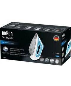 Купить Утюг BRAUN SI3053 BL 2400 Вт, материал подошвы: керамика, постоянный пар: 45 г/мин, паровой удар: 170 г/мин, функция разбрызгивания, автоматическое отключение, противокапельная система, изображение 4 в интернет-магазине Irkshop.ru