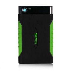 Внешние жесткие диски: Внешний HDD Silicon Power Armor A15 1Tb Black-Green 2.5" USB3.0 RTL [SP010TBPHDA15S3K] фотографии