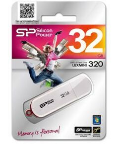 Купить USB Flash Drive Silicon Power LuxMini 320 32Gb USB2.0, RTL [SP032GBUF2320V1W], изображение 3 в интернет-магазине Irkshop.ru