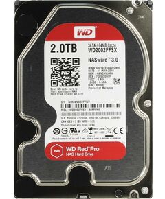 Купить Жесткий диск Western Digital 2 Tb Red Pro SATA 6Gb/s 3.5" 7200rpm 64Mb [WD2002FFSX] в интернет-магазине Irkshop.ru