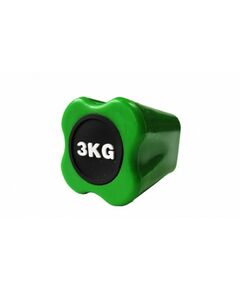 Купить Бодибар Original FitTools FT-BDB-3 3 кг, светло-зеленый, наконечник, изображение 3 в интернет-магазине Irkshop.ru