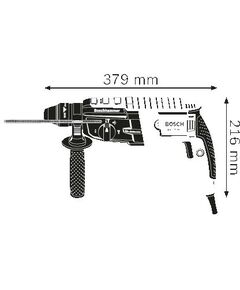 Купить Перфоратор BOSCH GBH 2-28 880Вт, 3.2Дж, бетон 28мм, 3 режима, 2.9кг, кейс, SDS-plus [0611267500], изображение 2 в интернет-магазине Irkshop.ru