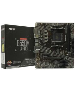 Купить Материнская плата MSI B550M-A PRO AM4  PCI-E DVI+HDMI GbLAN SATA Micro ATX 2DDR4 RTL в интернет-магазине Irkshop.ru