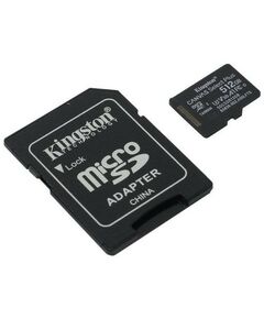 Купить Карта памяти Kingston 512Gb microSDXC A1 V30 UHS-I U3 + microSD-->SD Adapter [SDCS2/512GB] в интернет-магазине Irkshop.ru