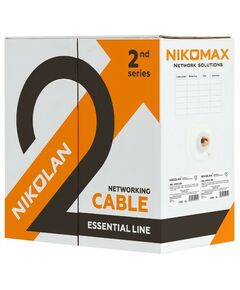 Купить Кабель Nikolan NKL 2100A-GY U/UTP 4 пары, Кат.5e (Класс D), тест по ISO/IEC, 100МГц, одножильный, BC (чистая медь), 24AWG (0,49мм), внутренний, PVC нг(А), серый, 305м, изображение 2 в интернет-магазине Irkshop.ru