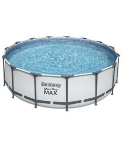 Бассейны: Бассейн каркасный BestWay Steel Pro Мах 457 х 122 см фильтр-насос, лестница, тент [56438] фотографии