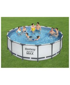 Бассейны: Бассейн каркасный BestWay Steel Pro Мах 457 х 122 см фильтр-насос, лестница, тент [56438] фотографии