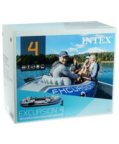 Лодки: Лодка Intex Excursion 4 4 местная, 315 х 165 х 43 см, вёсла, насос, до 500 кг [68324NP] фотографии