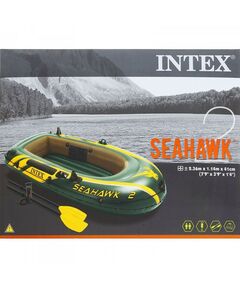 Лодки: Лодка Intex Seahawk 2 двухместная до 200 кг, 236х114х41 см + 3 аксессуара фотографии