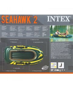 Лодки: Лодка Intex Seahawk 2 двухместная до 200 кг, 236х114х41 см + 3 аксессуара фотографии