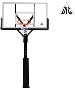 Купить Баскетбольная стационарная стойка DFC ING72G 180x105см, стекло, четыре короба в интернет-магазине Irkshop.ru