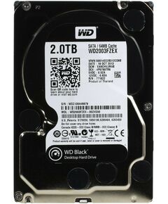 Купить Жесткий диск Western Digital 2 Tb Black SATA 6Gb/s 3.5" 7200rpm 64Mb [WD2003FZEX] в интернет-магазине Irkshop.ru