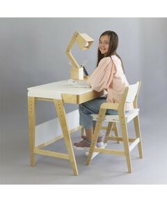 Купить Комплект растущий стол и стул 38 Попугаев «Вуди» комбо белый, изображение 5 в интернет-магазине Irkshop.ru