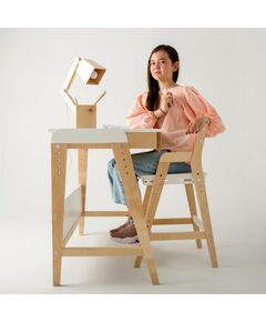 Купить Комплект растущий стол и стул 38 Попугаев «Вуди» комбо белый, изображение 7 в интернет-магазине Irkshop.ru