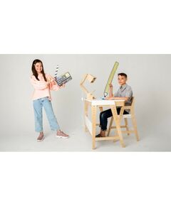 Купить Комплект растущий стол и стул 38 Попугаев «Вуди» комбо белый, изображение 8 в интернет-магазине Irkshop.ru