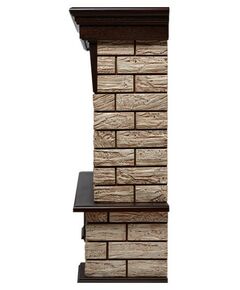Камины: Портал Firelight Forte Wood 30 камень коричневый, шпон темный дуб [Forte Wood 30 BDO] фотографии