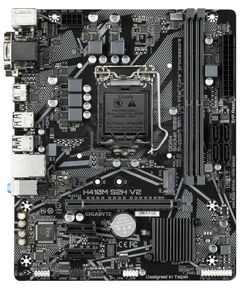 Купить Материнская плата GigaByte H410M S2H V2 LGA1200 H470 PCI-E Dsub+DVI+HDMI GbLAN SATA MicroATX 2DDR4 RTL, изображение 2 в интернет-магазине Irkshop.ru