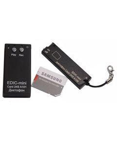 Купить Цифровой диктофон Edic-mini Card24S А106 металл, размер 5*17*57мм, вес 8г, автономность до 75ч, аккумулятор, изображение 4 в интернет-магазине Irkshop.ru