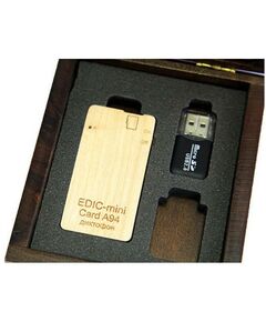 Купить Цифровой диктофон Edic-mini Card А94w Дерево, размер 9.5*35*70мм, вес 28г, автономность до 300ч, аккумулятор, изображение 3 в интернет-магазине Irkshop.ru