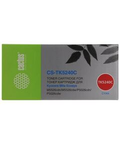 Для Kyocera: Картридж Cactus CS-TK5240C Cyan для Kyocera Ecosys M5526cdn/M5526cdw/ P5026cdn/P5026cdw фотографии