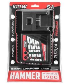 Купить Устройство зарядное Hammer ZU18/4 18В PREMIUM Li-Ion, 100Вт, 2.3-5А [583520], изображение 7 в интернет-магазине Irkshop.ru