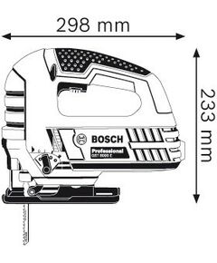 Купить Лобзик BOSCH GST-8000E 710Вт, 80/10мм, 500/3100 ход/мин, 2.5кг [060158H000 / 060158H001], изображение 2 в интернет-магазине Irkshop.ru