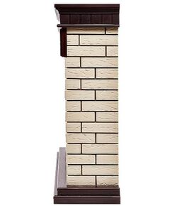 Купить Портал Firelight Bricks 30 камень бежевый, шпон темный дуб [Bricks 30 BDO], изображение 3 в интернет-магазине Irkshop.ru