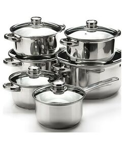 Наборы посуды: Набор посуды MAYER&BOCH 25751 12 предметов, нержавеющая сталь, стекло, бакелит фотографии