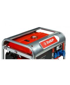 Электростанции: Бензиновый генератор с электростартером Зубр ЗЭСБ-5500-Э 5500 Вт фотографии