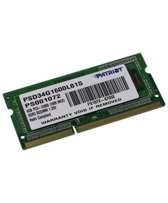 Купить Модуль памяти Patriot 4Gb DDR3 SODIMM  CL11 for NoteBook [PSD34G1600L81S] в интернет-магазине Irkshop.ru
