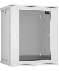 Купить Настенный разборный шкаф TLK TWI-156045-R-G-GY 19", 15U, стеклянная дверь, Ш600хВ703хГ450мм, 1 пара монтажных направляющих, серый в интернет-магазине Irkshop.ru
