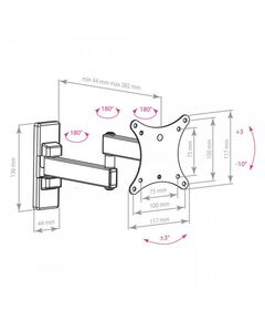 Купить Кронштейн для LED/LCD Kromax Arm media MARS-2 black, изображение 2 в интернет-магазине Irkshop.ru