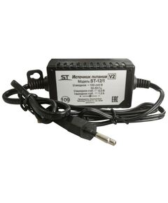 Блоки питания для систем видеонаблюдения: Блок питания ST ST-12/1 версия 2 стабилизированный источник питания для питания аппаратуры напряжением 12В, 1А фотографии