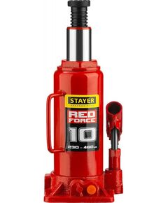 Купить Домкрат бутылочный гидравлический STAYER RED FORCE 10т 230-460мм [43160-10_z01], изображение 3 в интернет-магазине Irkshop.ru