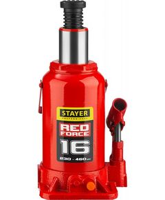 Купить Домкрат бутылочный гидравлический STAYER RED FORCE 16т 230-460мм [43160-16_z01], изображение 3 в интернет-магазине Irkshop.ru