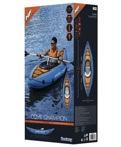 Купить Лодка надувная BestWay Cove Champion 275 x 81 см, вёсла, насос [65115], изображение 7 в интернет-магазине Irkshop.ru