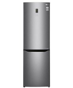 Холодильники: Холодильник с нижней морозильной камерой LG GA-B419SLGL 1.9м, инверторный компрессор, класс энергоэффективности А+, Total No Frost, скрытая ручка, внешний дисплей, цвет темный графит фотографии