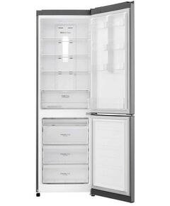 Холодильники: Холодильник с нижней морозильной камерой LG GA-B419SLGL 1.9м, инверторный компрессор, класс энергоэффективности А+, Total No Frost, скрытая ручка, внешний дисплей, цвет темный графит фотографии