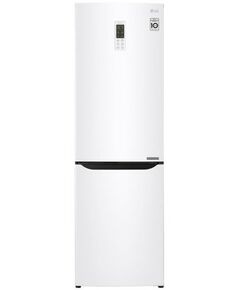 Холодильники: Холодильник с нижней морозильной камерой LG GA-B419SQGL 1.9м, инверторный компрессор, класс энергоэффективности А+, Total No Frost, скрытая ручка, внешний дисплей, цвет белый фотографии