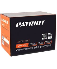 Сварочные аппараты: Полуавтомат сварочный инверторный Patriot WMA 175M MIG/MAG/MMA [605302150] фотографии