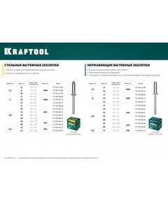 Купить Нержавеющие заклепки KRAFTOOL Inox 4.8 х 25 мм 250 шт [311705-48-25], изображение 3 в интернет-магазине Irkshop.ru