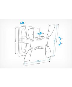 Купить Кронштейн Holder LCDS-5020 белый, изображение 2 в интернет-магазине Irkshop.ru