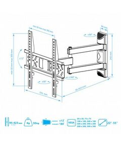 Купить Настенный кронштейн для LED/LCD телевизоров Kromax PIXIS-XS black [20251], изображение 7 в интернет-магазине Irkshop.ru