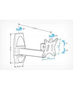 Купить Кронштейн Holder LCDS-5004 металлик, изображение 4 в интернет-магазине Irkshop.ru