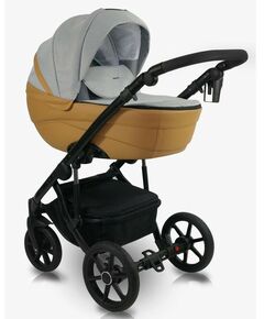 Коляски детские: Коляска 2в1 Bexa IDEAL ID 05 серый+рыжая кожа фотографии